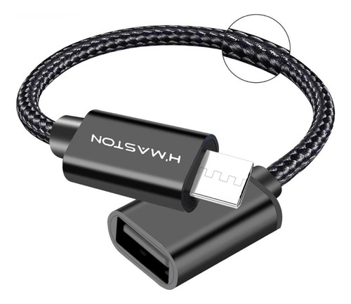 Cabo Usb 3.0 Adaptador Conversor Otg Tipo C Pendrive Preto