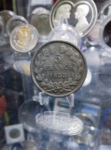 Moeda 5 Francs Louis-philippe I Prata .900 1833