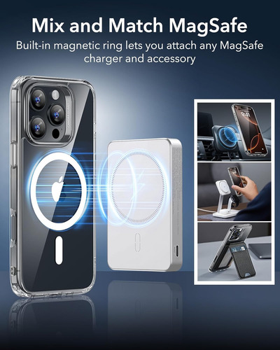 Funda Er Para iPhone 16 Pro, Compatible Con Magsafe, Shoc...