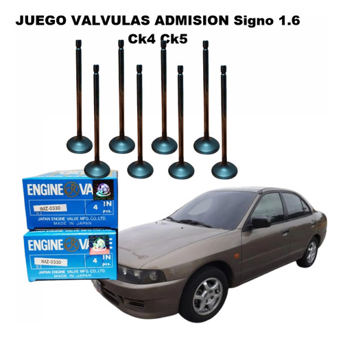 Juego Valvulas Admision Signo 1.6 Ck4 Ck5