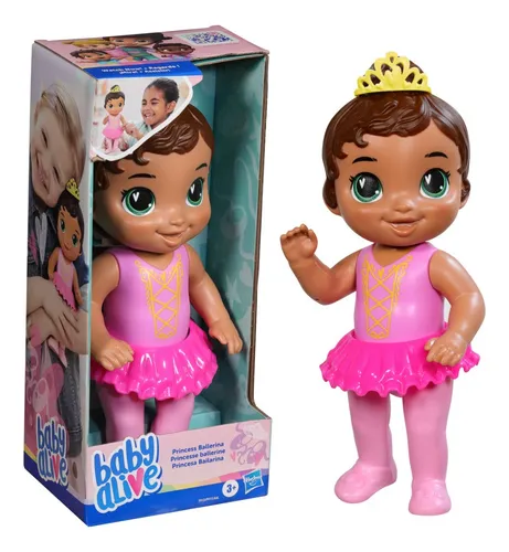 comprar Baby Alive Princesa Bailarina Boneca Bebê De Cabelos Castanh