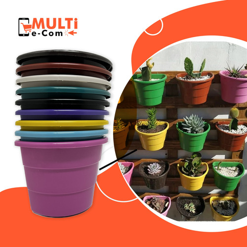 Kit 135 Vasos De Parede Meia Lua, Jardim Vertical-cuia 3,0l