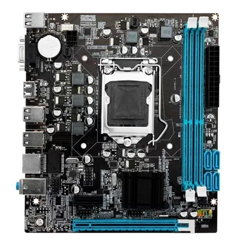 Placa Mãe Desktop Lga 1155 H61 Ddr3 C/ Espelho