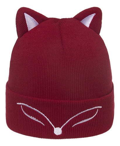 Gorro Unisex Con Bordado De Ojos De Animales, Orejas De Gato