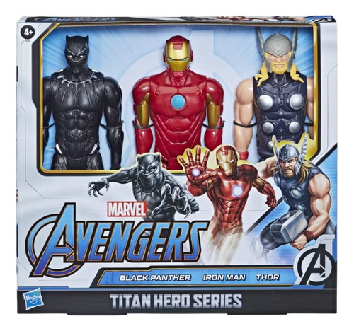 Figuras Avengers X3 Black Panther Ironman Thor Envio Gratis