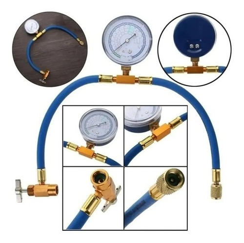 Imagen 3 de 6 de Manometro De Presion R134a Refrigeracion Aire Acondicionado