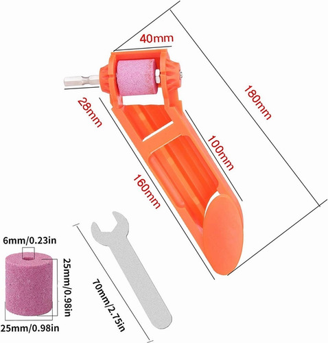 Imagen 2 de 9 de Lijadora Pulidora Afilador De Broca Portátil Cepil Kit