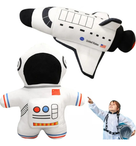 Muñeca Grande De Peluche Con Forma De Astronauta, Almohada S