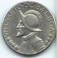 Moneda  De  Panamá  1/4  De  Balboa  1975  Excelente