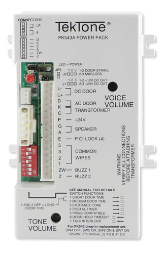 Tektone Sound & Signal Amplificador/rel/fuente De Alimentaci