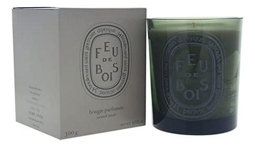 Vela Diptyque Grey Feu De Bois, 10.2 Oz