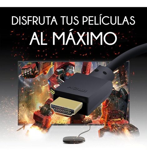 Imagen 7 de 9 de Cable Hdmi Saikang 4k 5mts Version 2.0 Ps4 Xbox One X Pc