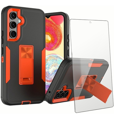 Funda Case Para Samsung Galaxy A + Templado Mica Uso Rudo