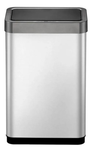 Lixeira Automática Com Sensor 50 L - Aço Inox - Cinza