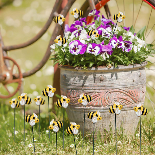 Estacas De Jardín De Abejas Pequeña Pila De Jardín De Abejas