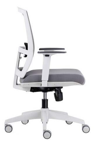 Imagen 3 de 4 de Silla de escritorio Form Design Taylor ergonómica gris claro con tapizado de mesh y tela