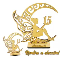 Comprar 40 Souvenirs Hada Y Luna 15 Años Fibrofacil + 1 Central 20cm