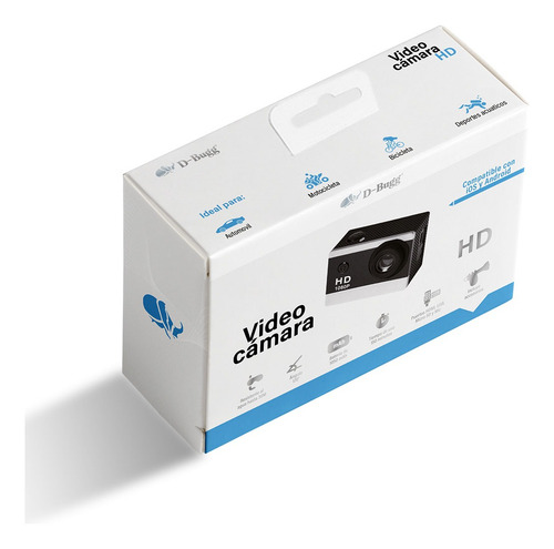 Cámara Sport Tipo Go Pro Sumergible 1080 HD Negro Compatible Con Ios Y Android Resistente Al Agua 30m, Ángulo 170°, Batería 1050 Mah, Uso De 150 Minutos, Puerto Hdmi, Usb, Micro Sd Y Mic