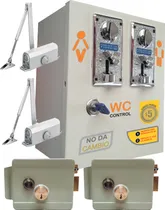 Comprar Control Acceso Doble Sanitarios Baños Monedas Cobro 2puertas Blanco