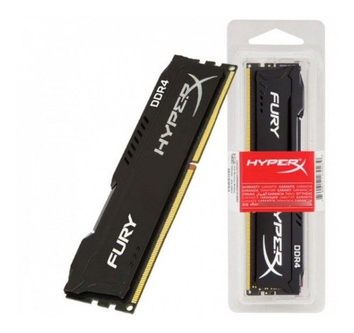 Memoria Kingston Hyperx Fury Black 8gb, Ddr4, 2666 