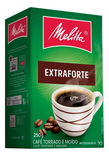 Kit 2 Café Torrado E Moído Extraforte Caixa 250g Melitta