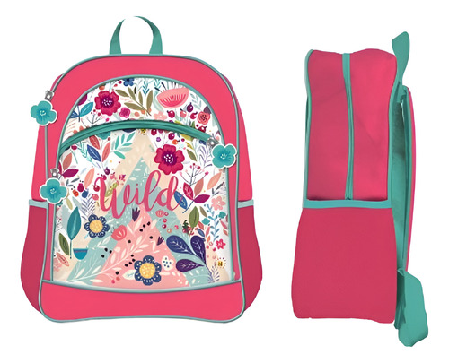 Mochila Primaria Flores Wild - Upak