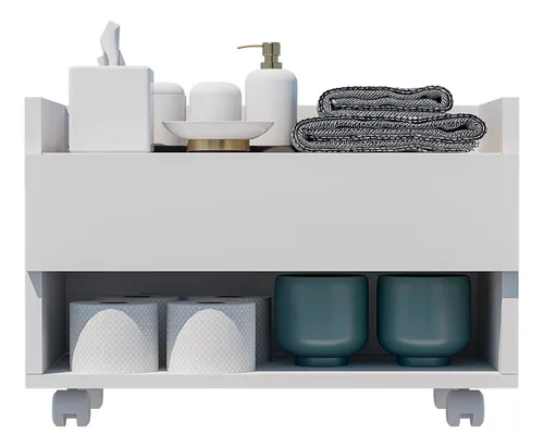 Armário Gaveteiro Com Rodinhas Para Banheiro Organizador Porta To...