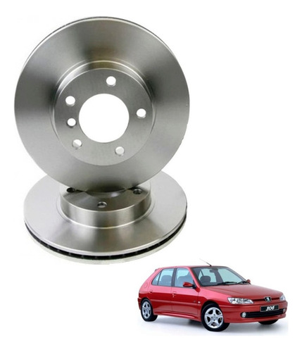 Par Discos Freno Delt Para Peugeot 306 1.4 1992 2000