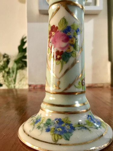 Antigua Base De Velador De Porcelana