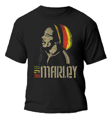 Remera Bob Marley Retro Diseño 100% Algodón