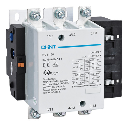 Contactor Chint 150 Amper Bobina 440 Vca Mod. Nc2-150
