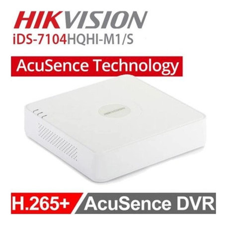 Dvr Hikvision 4 Ch Up To 4mp H265+ Ids-7104hqhi-m1/s Jwk