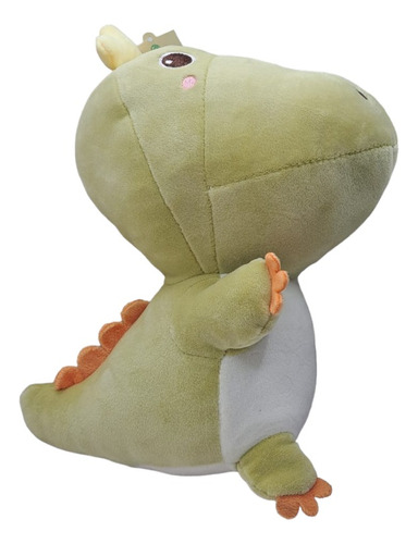 Peluche Suave De Dinosaurio Verde Claro 21 Cm 