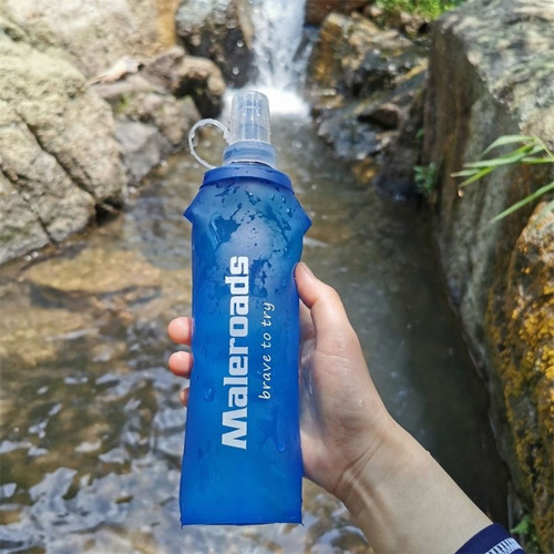 Botella De Agua De Silicona Para Deportes Plegable Suave