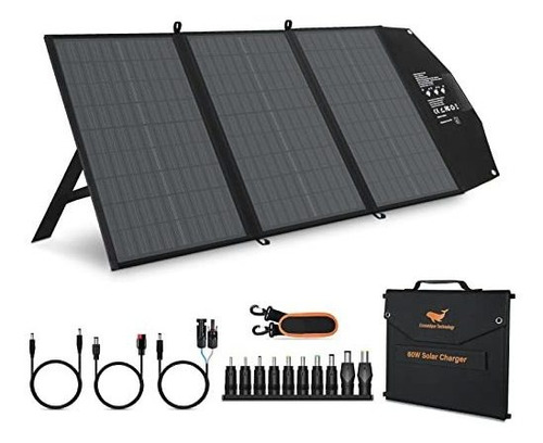 Panel Cargador Solar Plegable 60 W Portatil Usb  Ecosonique