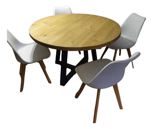 Mesa Comedor Redonda Modelo Anelisse 1.2 Mts