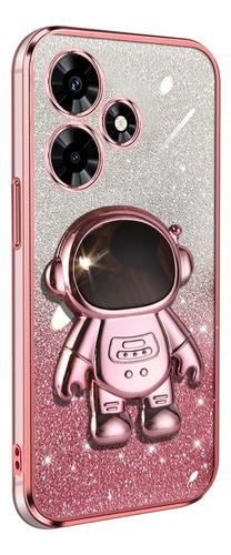 Brillo Funda Para Infinix Hot 30 Carcasa+astronauta Soporte