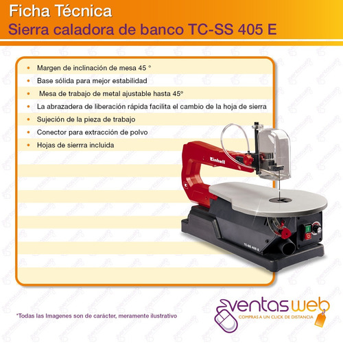 Sierra Caladora De Banco 120w Velocidad Variable Soplador