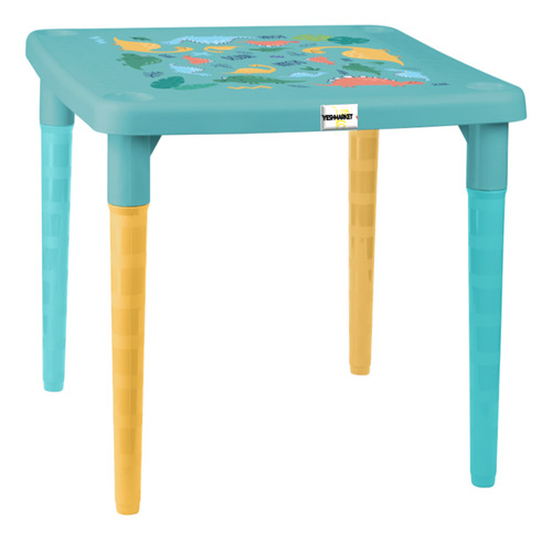 Mesa Infantil Sillas Para Niños Comedor Plastico 4 Sillas Yesh Market Mesa Color Azul Modelo 8745