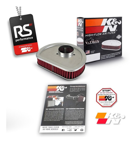 Filtro De Ar Esportivo K&n Harley Fxdb Fls Fxs Flstsb Street