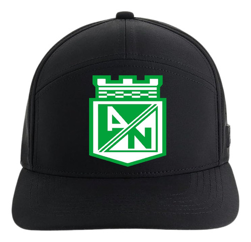 Gorra Atletico Nacional 5 Paneles Premiun Black