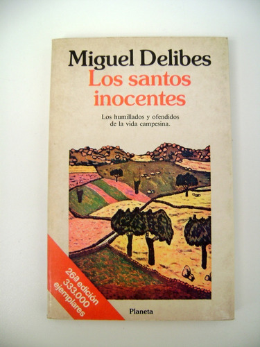 Los Santos Inocentes Miguel Delibes Usado Papel Excele Boe 