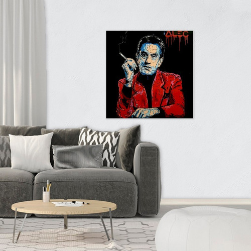 X Pintura Diamante 5d Diy 40x40 Cm - Alec Monopoly De Niro