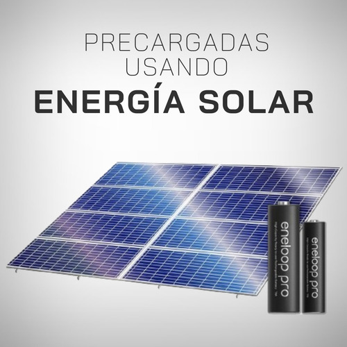 Kit 8 Pilas Aaa Recargables Panasonic Eneloop Pro + Cargador