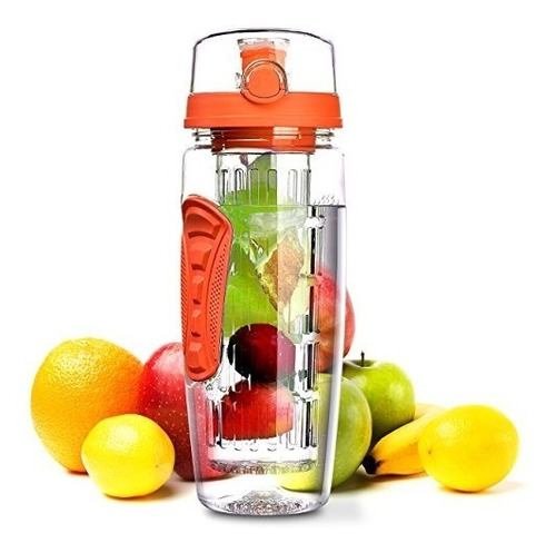 Omorc 32oz / 900ml Botella Infusor De Fruta Deportiva, Sin T