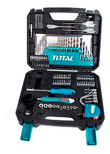 Taladro Atornillador Portátil 3/8' Set Herramientas Total