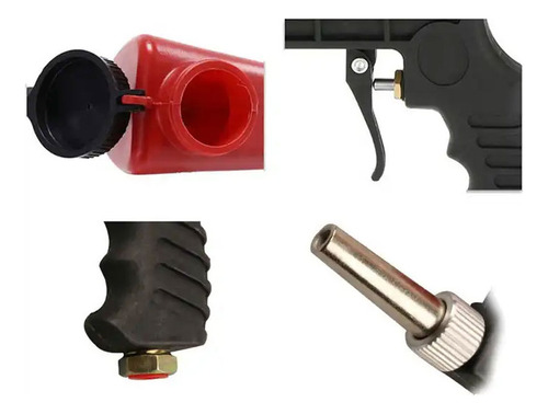 Máquina Profesional De Chorro De Arena Roja