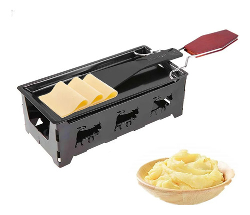 Raclette Brie Rechaud Derreter Queijos Antiaderente Portátil