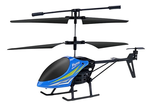 Helicoptero Moderno Con Sensor Recargable Volador Azul Juego