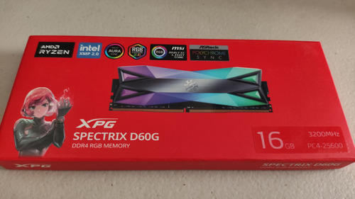 Memoria Ram Xpg D60g Spextrix Ddr4 16gb 3200mhz